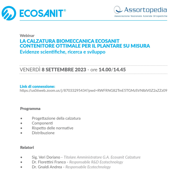 Ecosanit_-_Flyer_Webinar_Assortopedia_08.09.2023_-_Biomeccanica_-_Copia