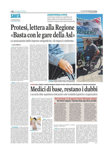 La Gazzetta del Mezzogiorno 26 febbraio 2021