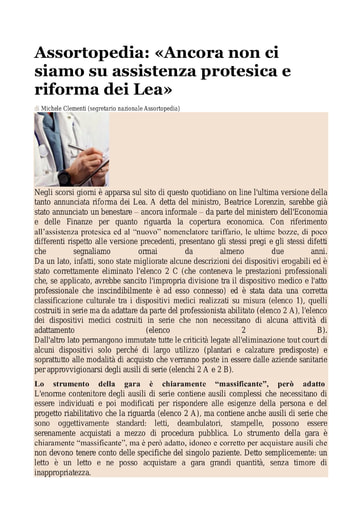 Il Sole 24 Ore Sanità 28 luglio 2016